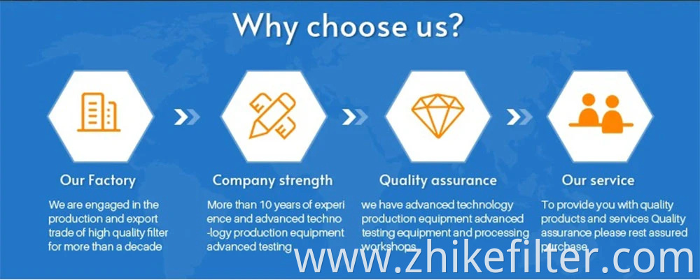 Zhike High Quality Genuine Part Hydraulic Oil Filter Element Hydraulic Suction Filter Hc8314fkz39z